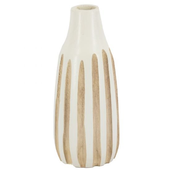 houten vaas streep M
